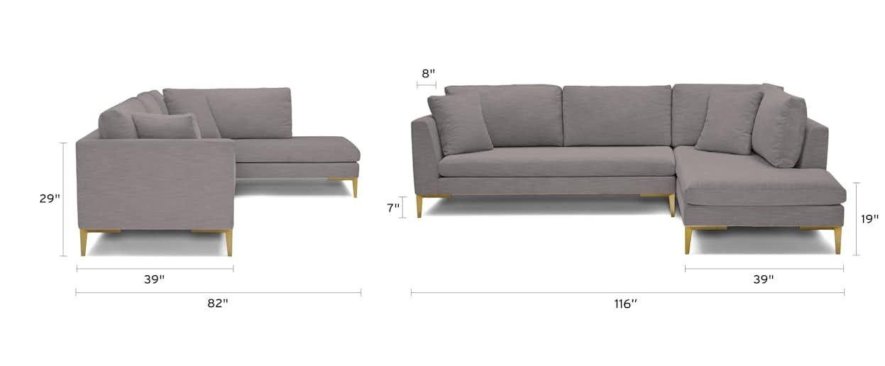 Ainsley left Sectional with Bumper 2 piece thumbnail 6