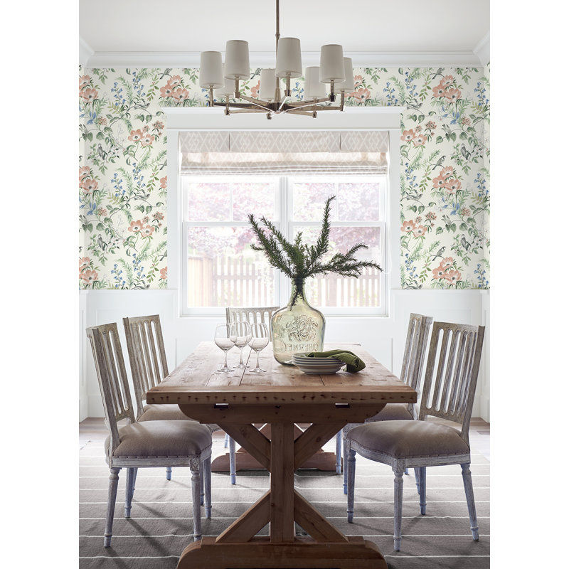 Harton 33' L x 20.5" W Wallpaper Roll Birch Lane™ Color: Beige thumbnail 3