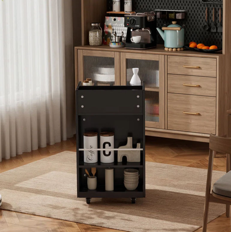 Maxence Wood Kitchen Cart thumbnail 4