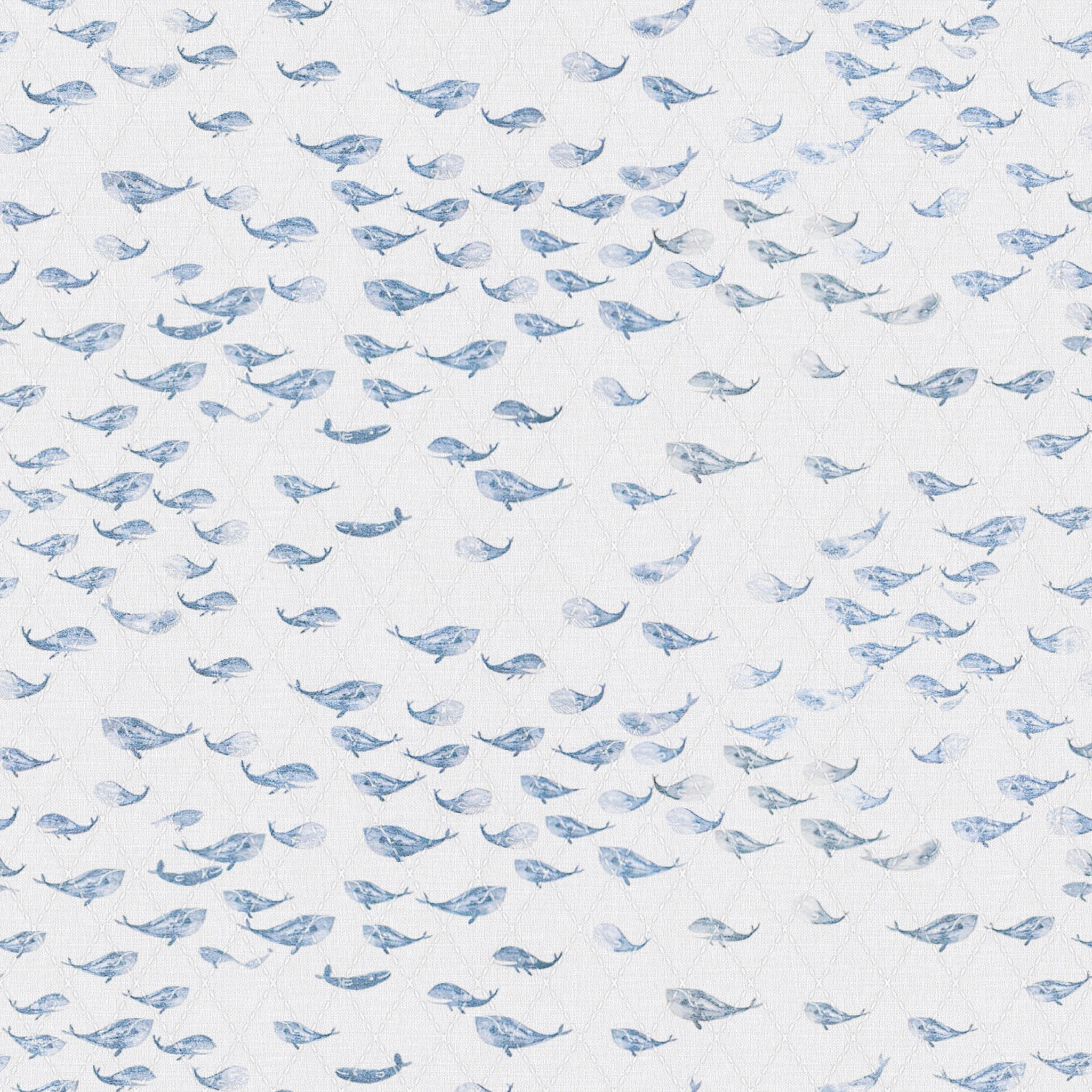Watercolor Whale Changing Pad Cover thumbnail 3