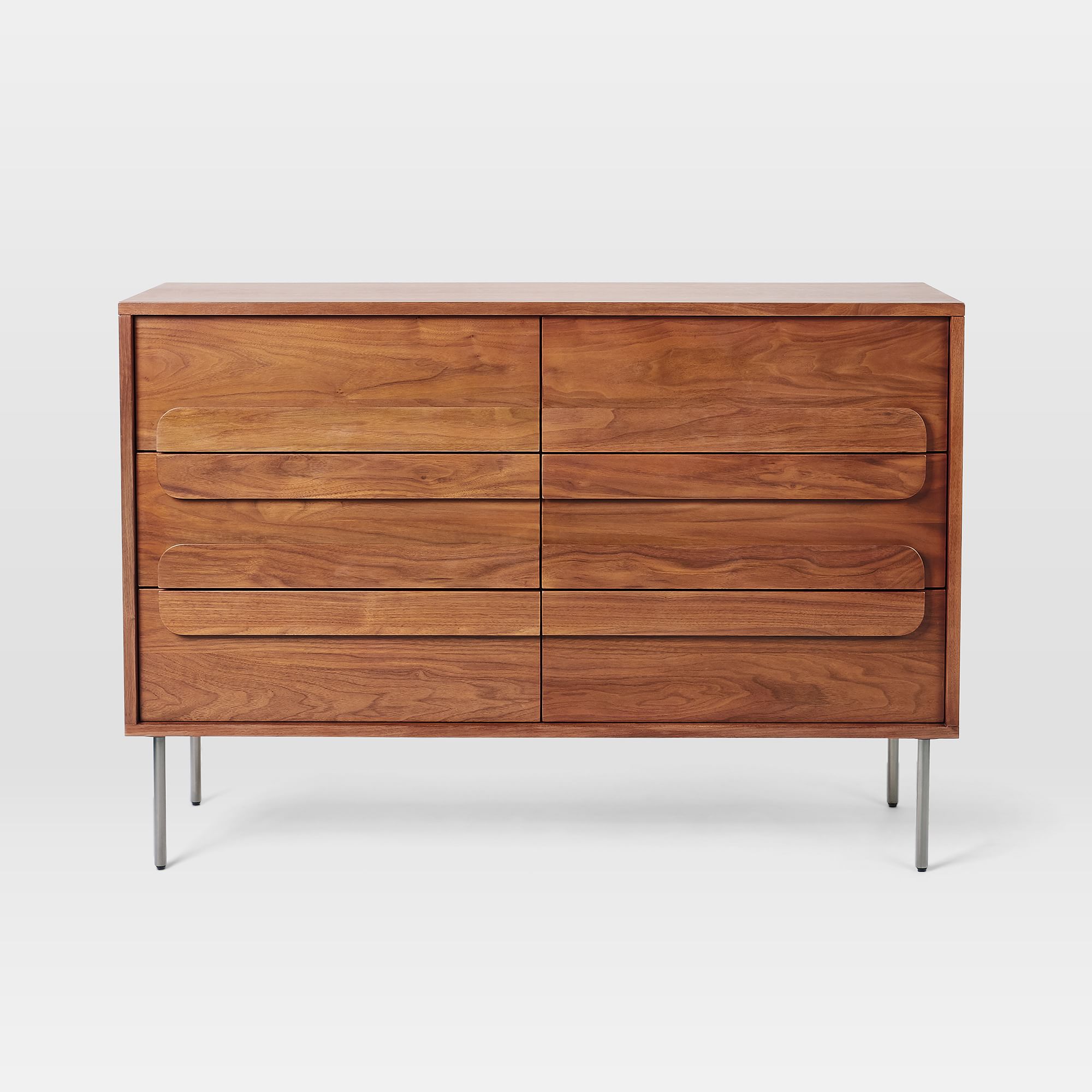 Gemini 6 Drawer Dresser Walnut thumbnail 3