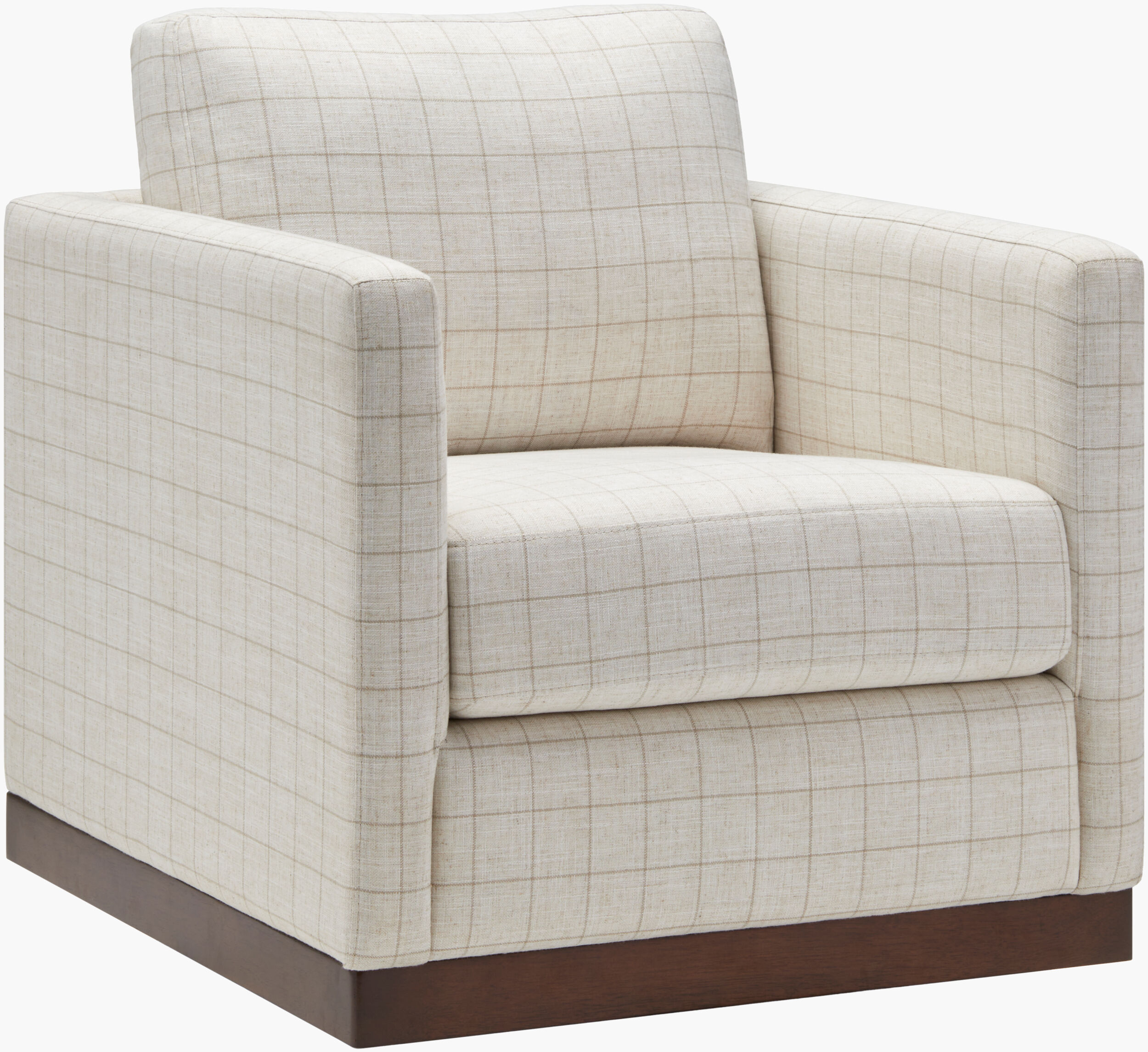 Grid Swivel Chair Cream thumbnail 4