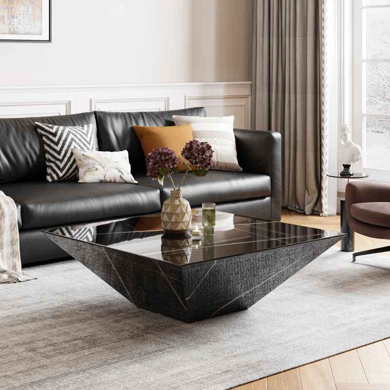 Dainera Modern Drum Coffee Table thumbnail 2