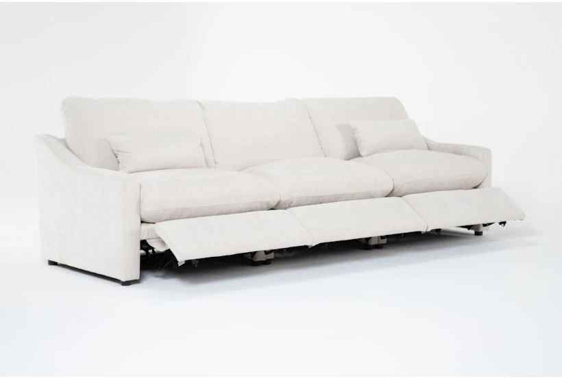 Kennedy Cream 3 Piece Power Triple Reclining Modular Sofa thumbnail 3