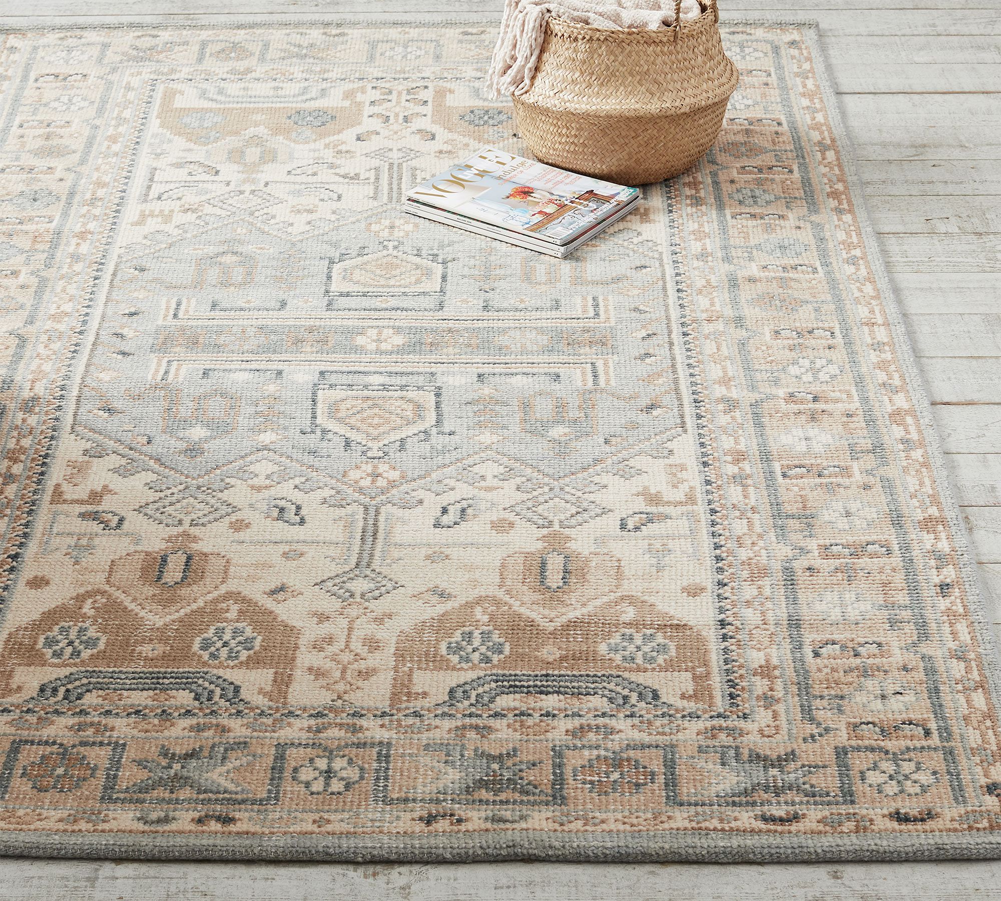 Nicolette Hand Knotted Wool Rug 6'x9' thumbnail 2