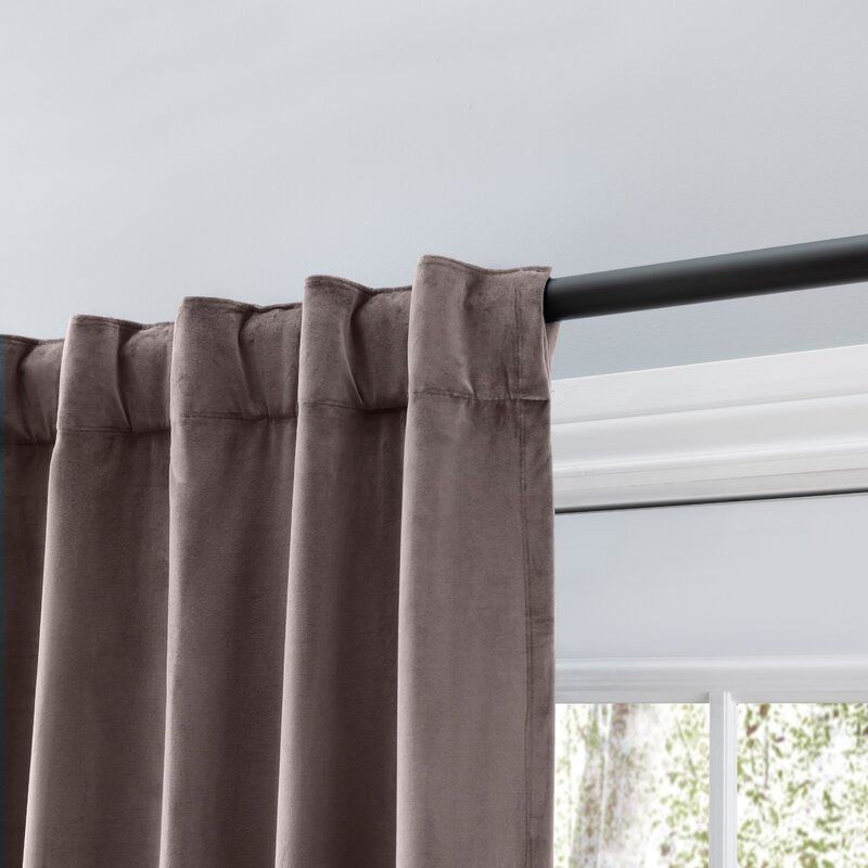 Premium Velvet Myreon Thermal Rod Pocket Curtain Panel 84" thumbnail 3