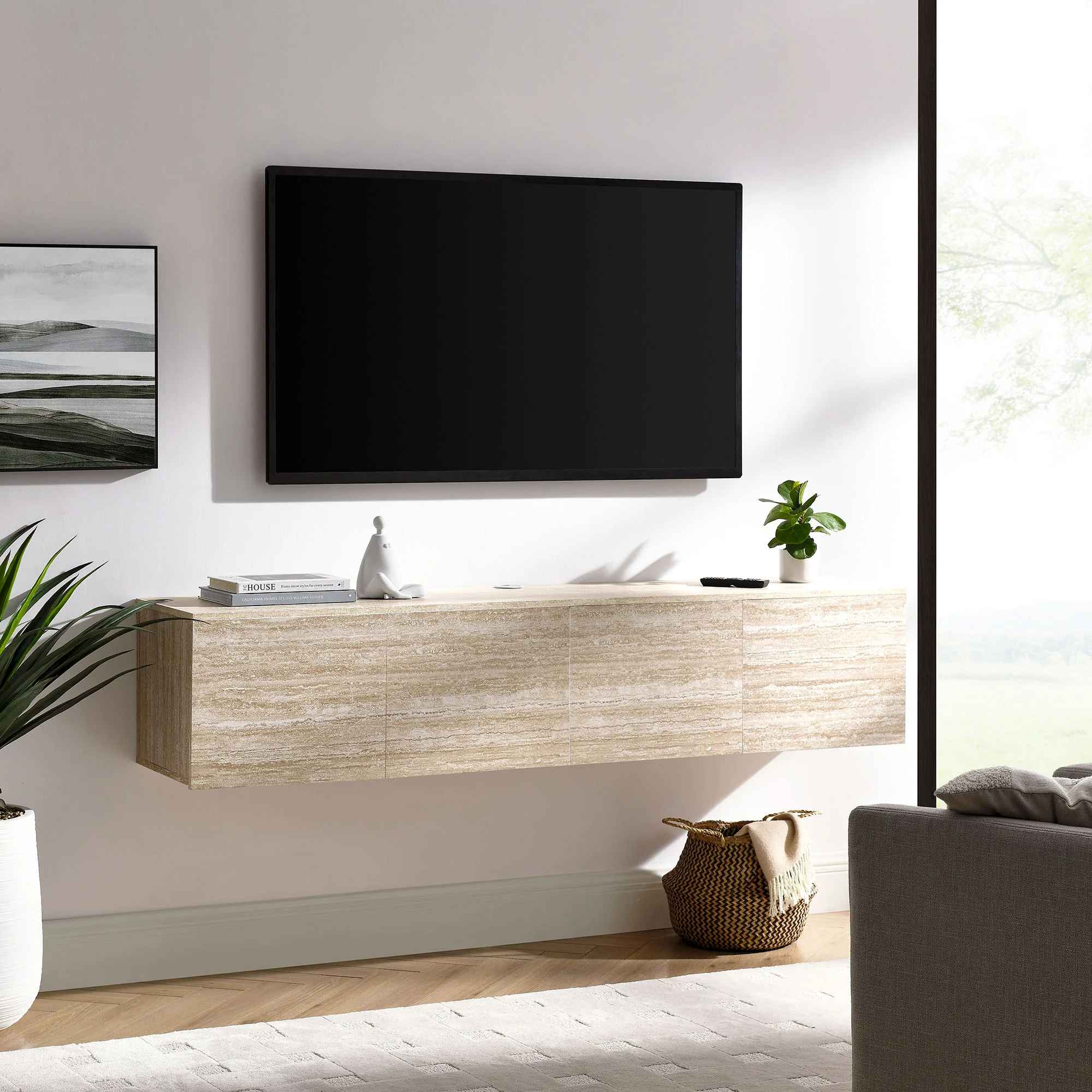 Tray Wall Mounted TV Stand thumbnail 2