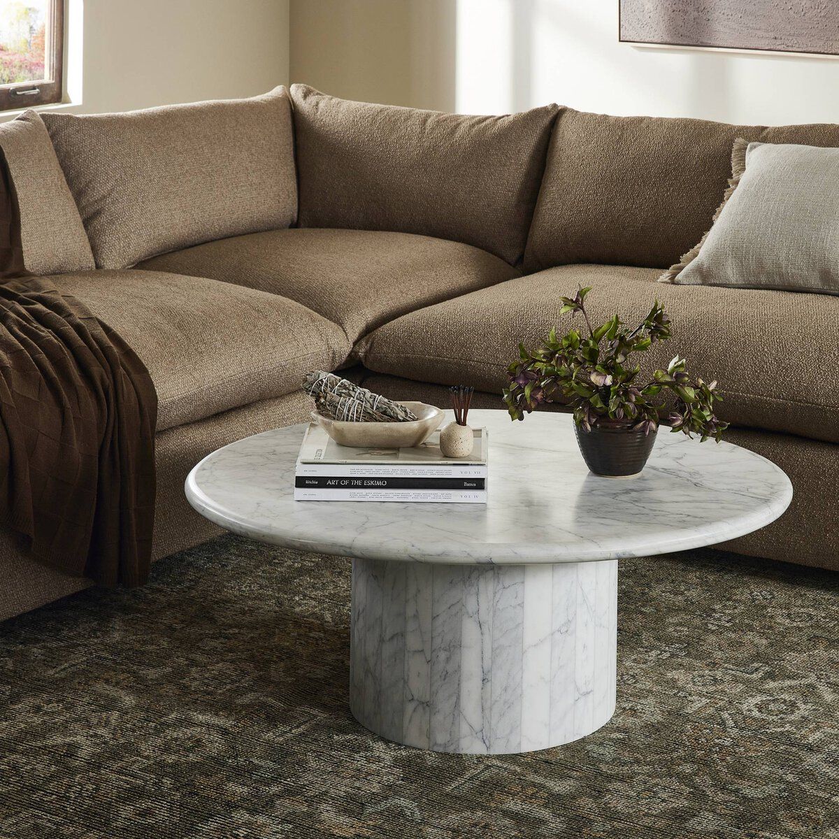 Sandra Large Marble Nesting Coffee Table thumbnail 2