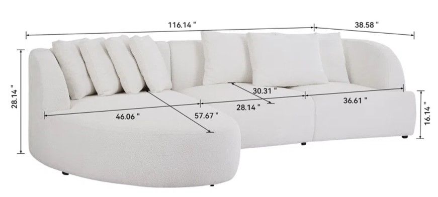 Maspeth 2 Piece Upholstered Sectional thumbnail 3