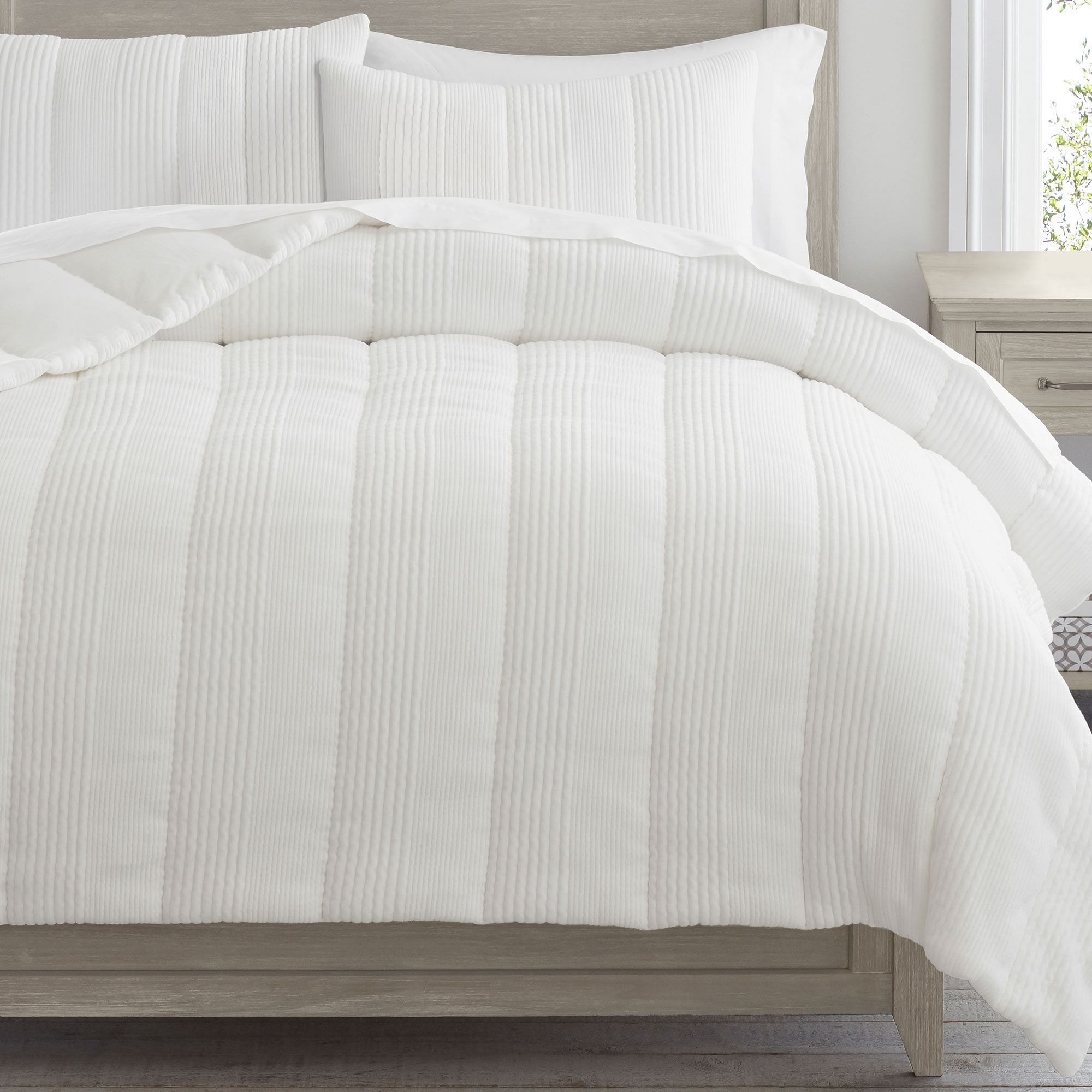 West Elm Cloud Jersey Comforter-Queen thumbnail 3