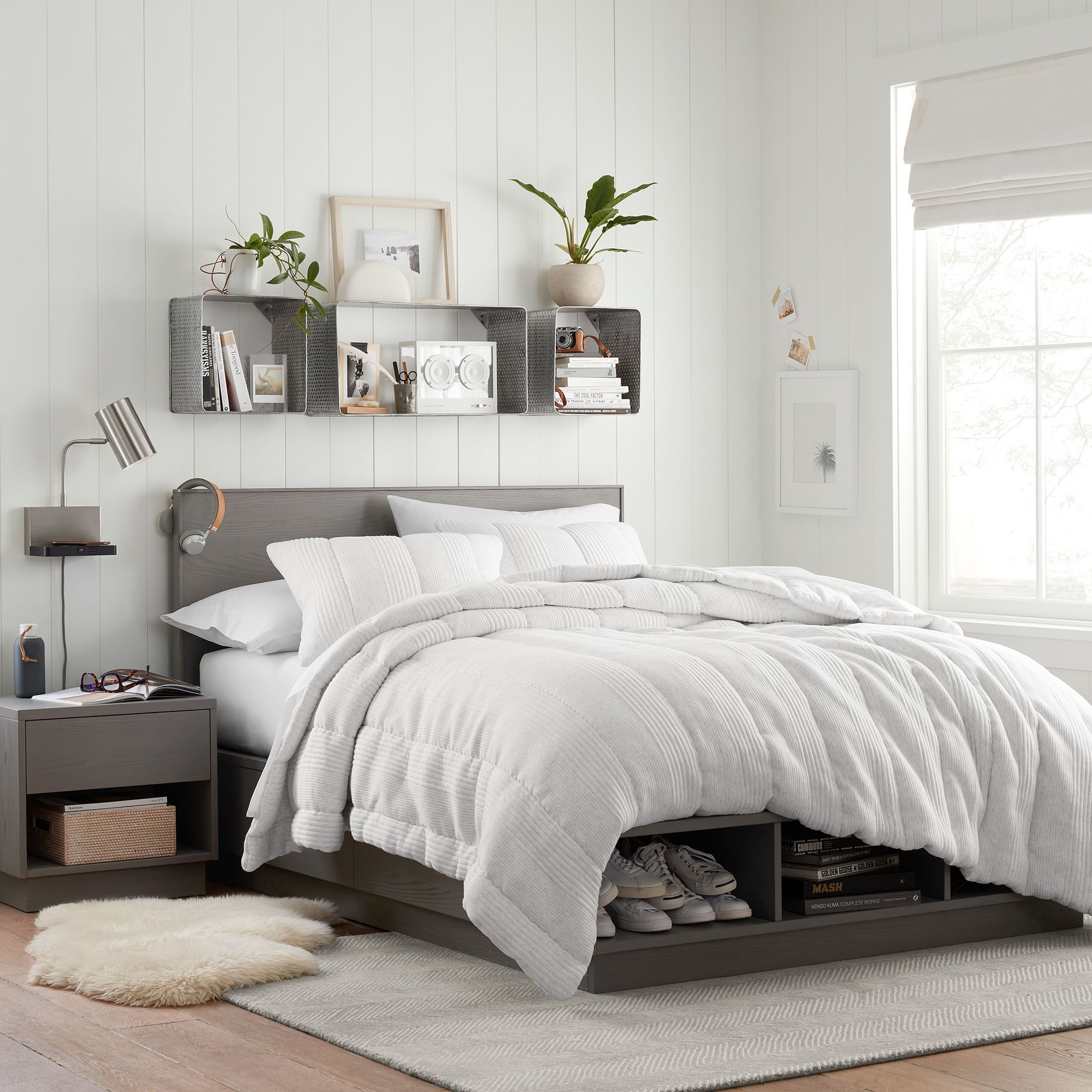 West Elm Cloud Jersey Comforter-Queen thumbnail 4