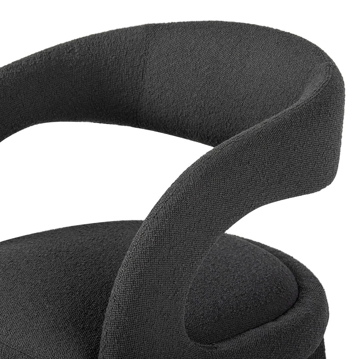 Savile Charcoal Dining Chair thumbnail 6