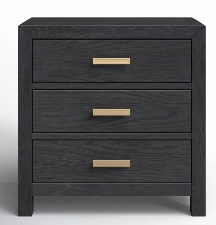Ashdon 3 Drawer Solid Wood Nightstand thumbnail 4