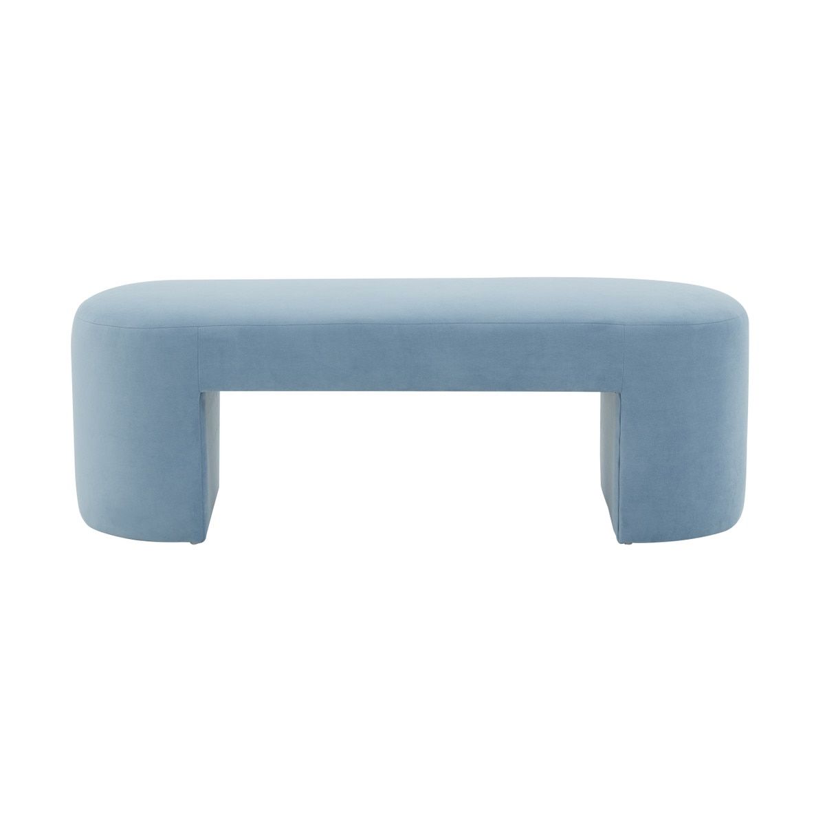 Selena Blue Velvet Bench thumbnail 3