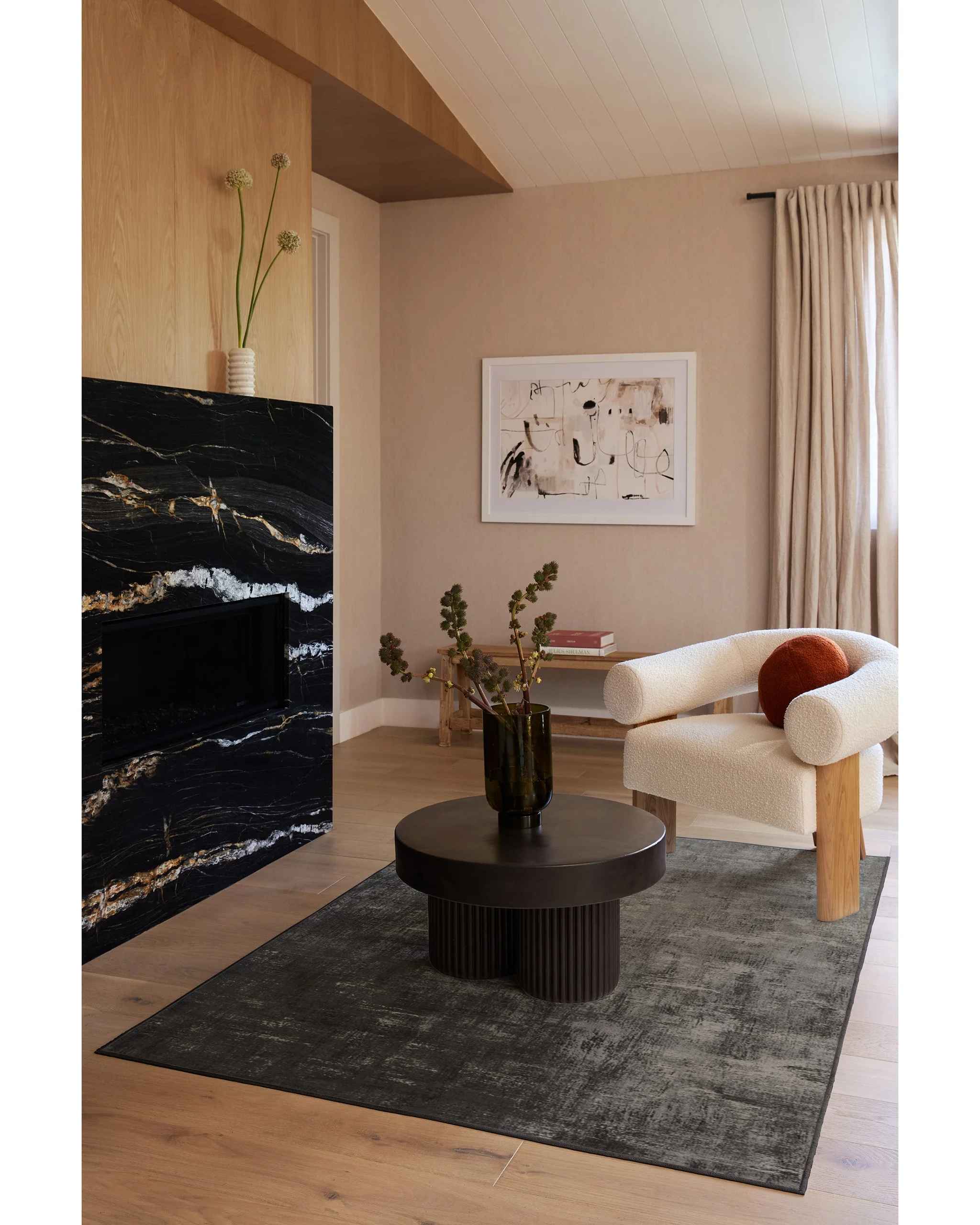 Impasto Greyscale Rug-4'x6' thumbnail 3