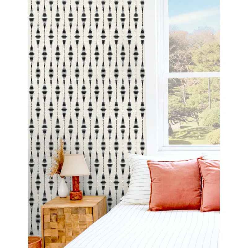 Arinah Peel and Stick Ikat Roll Wallpaper thumbnail 5