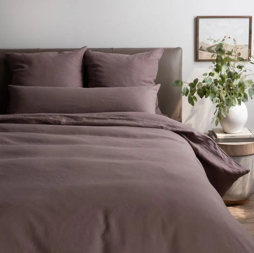 French Linen Duvet Cover_Clove thumbnail 2