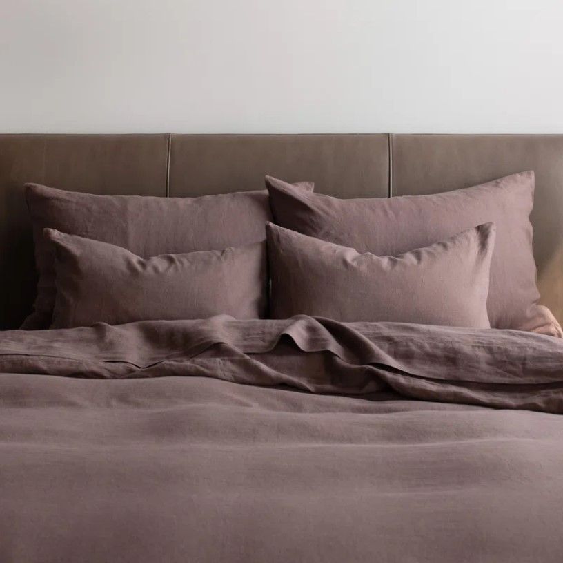 French Linen Duvet Cover_Clove thumbnail 3
