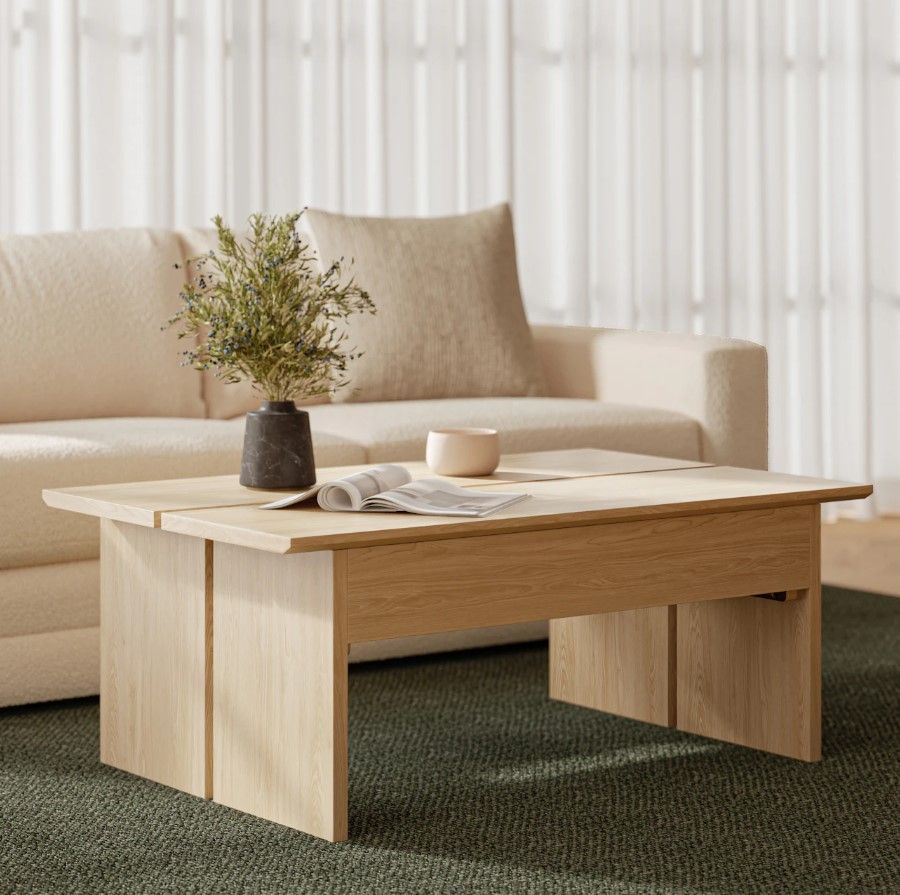 Karl Lift Top Coffee Table White Oak thumbnail 2