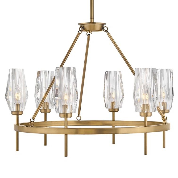 Ana 6 Light Wagon Wheel Chandelier thumbnail 2