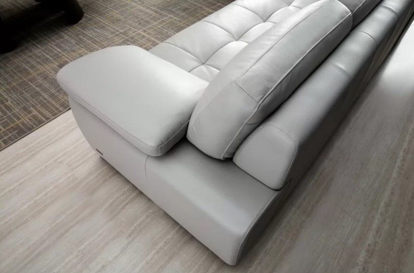 2 Piece Upholstered Sectional_Smoke Gray thumbnail 4