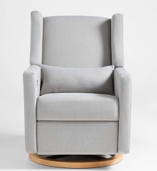 Babyletto Kiwi Grey Nursery Power Glider Recliner Chair thumbnail 2