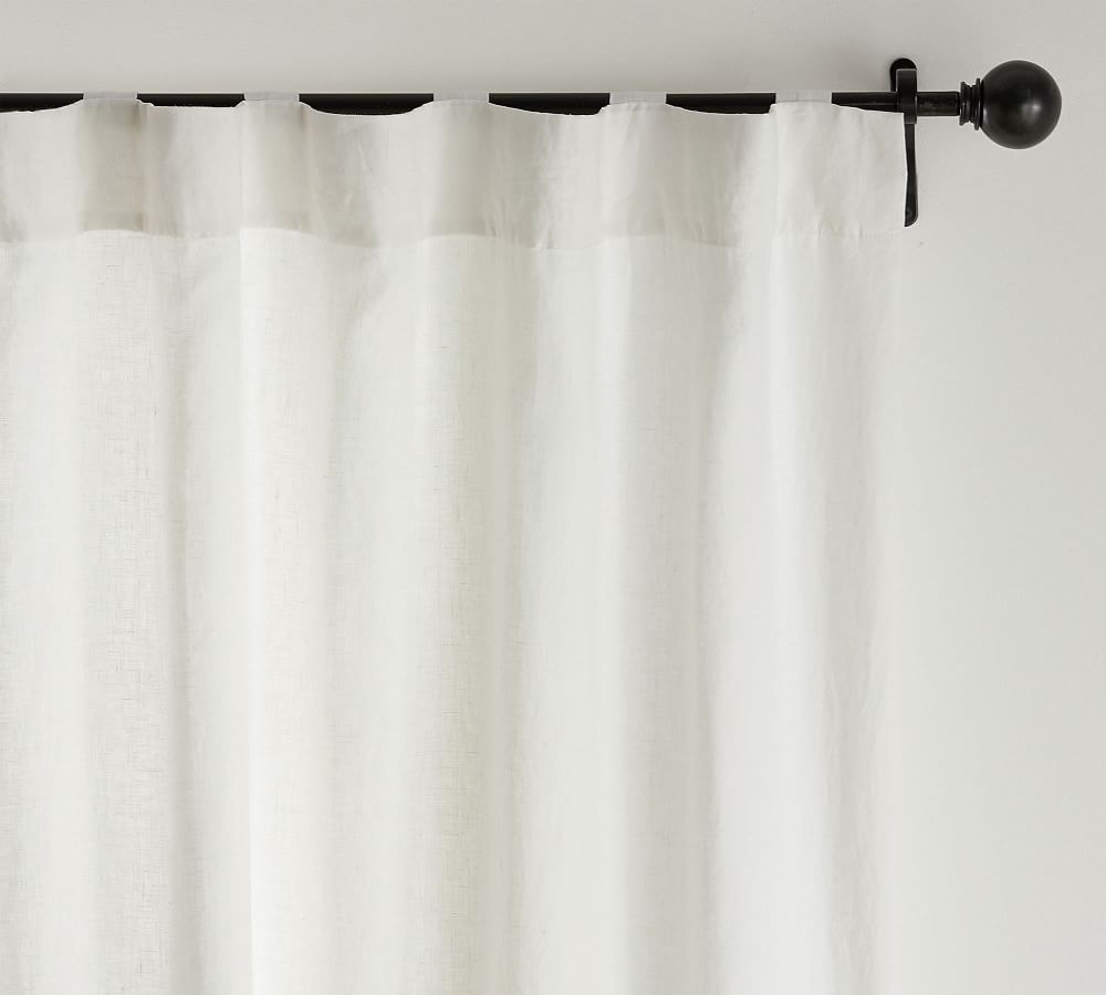 Custom Belgian Flax Linen Curtain - Classic Ivory - Flax-60"x180" thumbnail 2