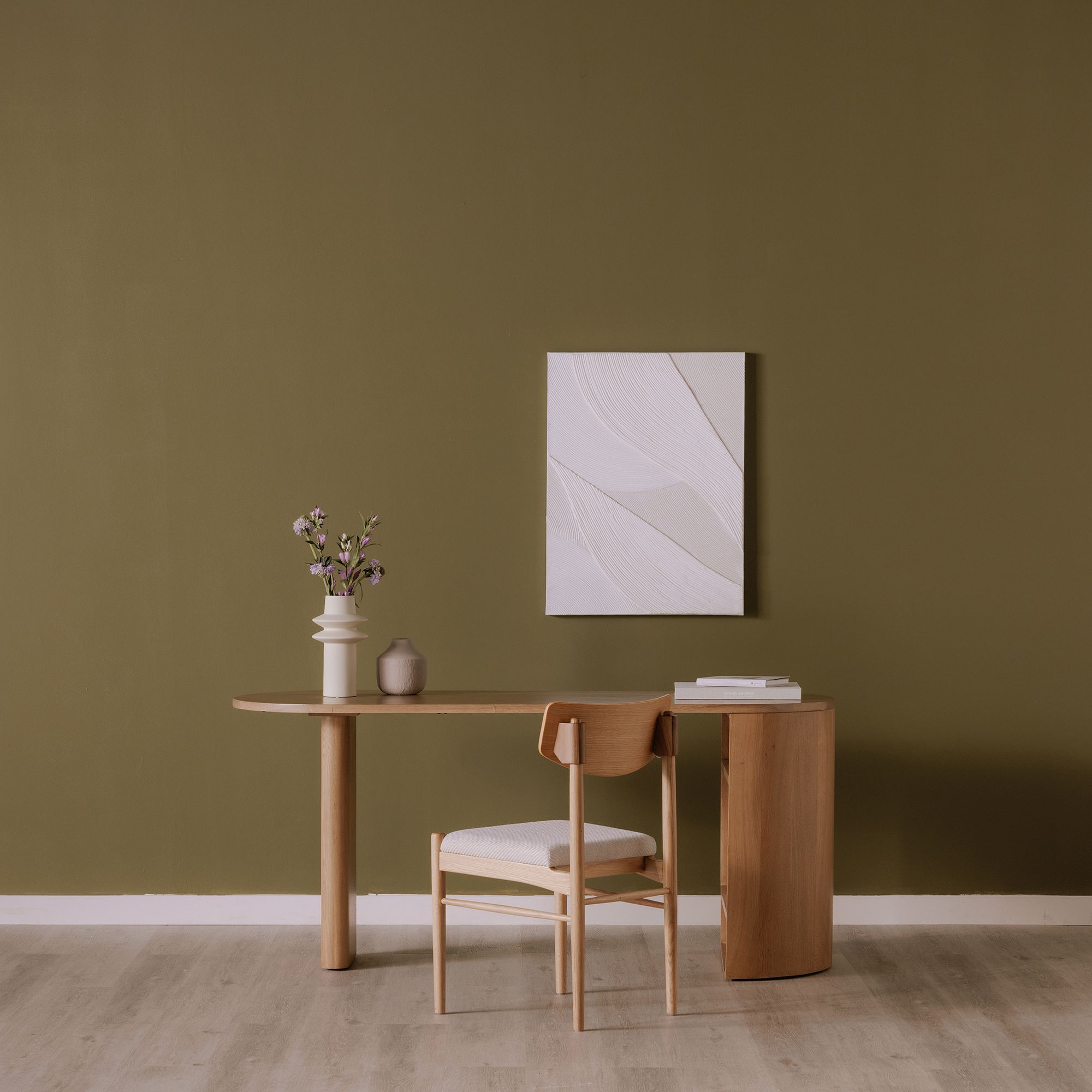 Edgar Solid Oak Desk thumbnail 2