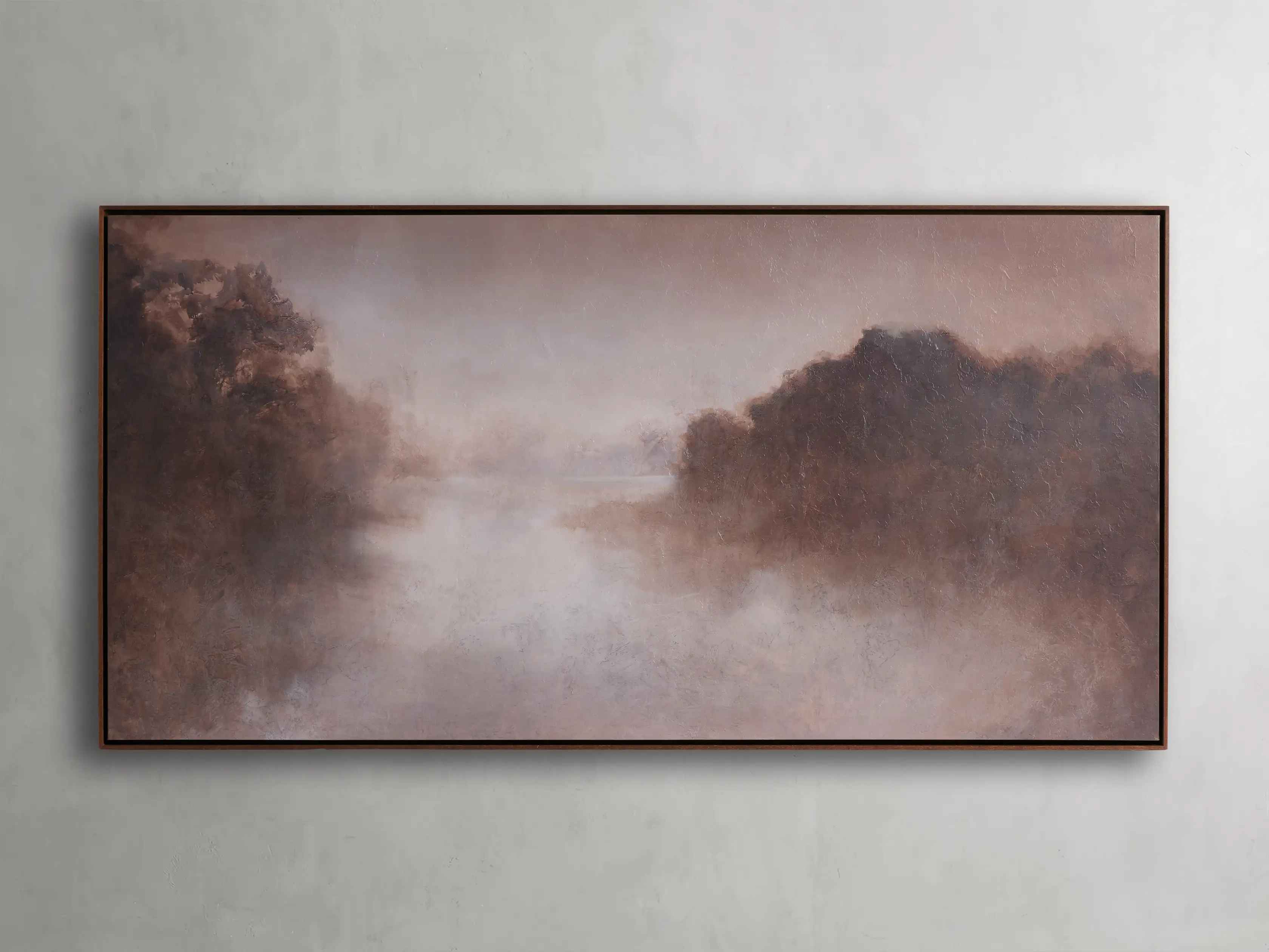 Misty Lake Framed Print-73"x37" thumbnail 2