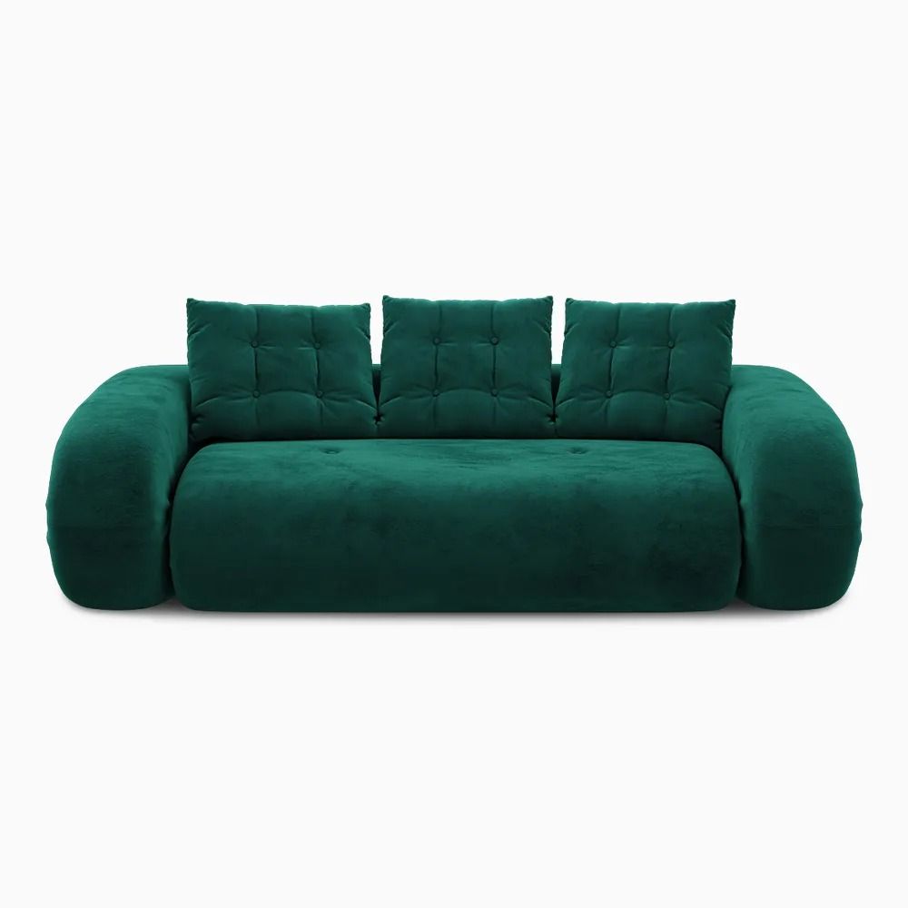 Freja Velvet Upholstered Sofa Bed thumbnail 3