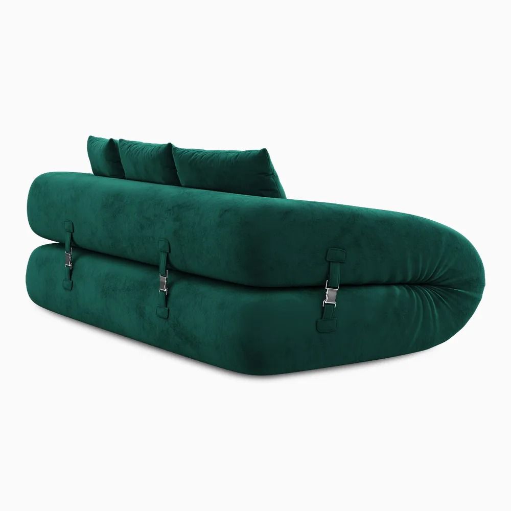 Freja Velvet Upholstered Sofa Bed thumbnail 5