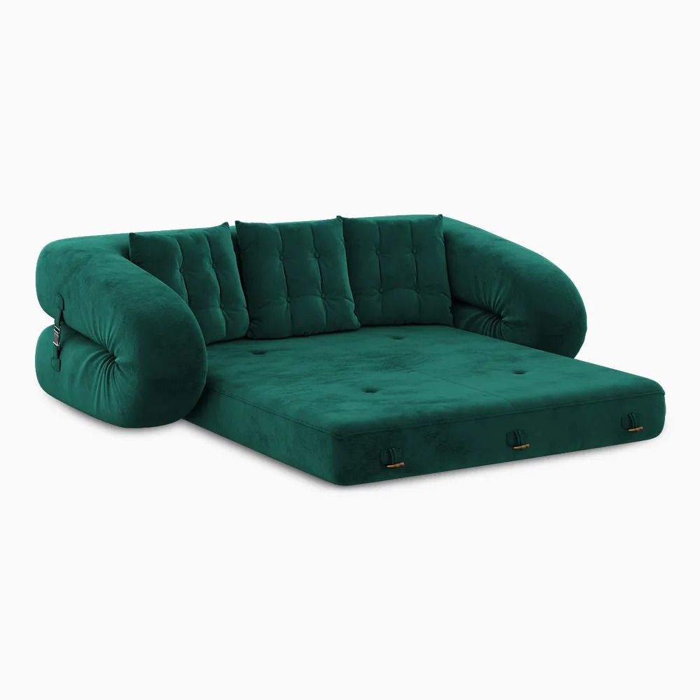 Freja Velvet Upholstered Sofa Bed thumbnail 6