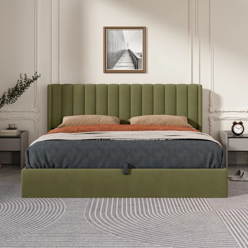 Daizia Lift Up Storage Platform Bed King thumbnail 2