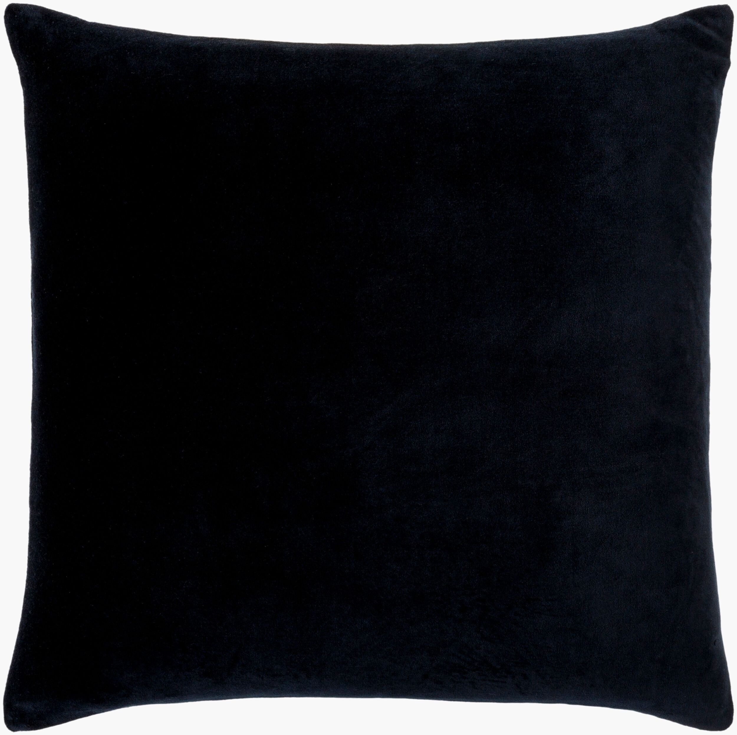 Black Velvet Pillow 20 x 20"