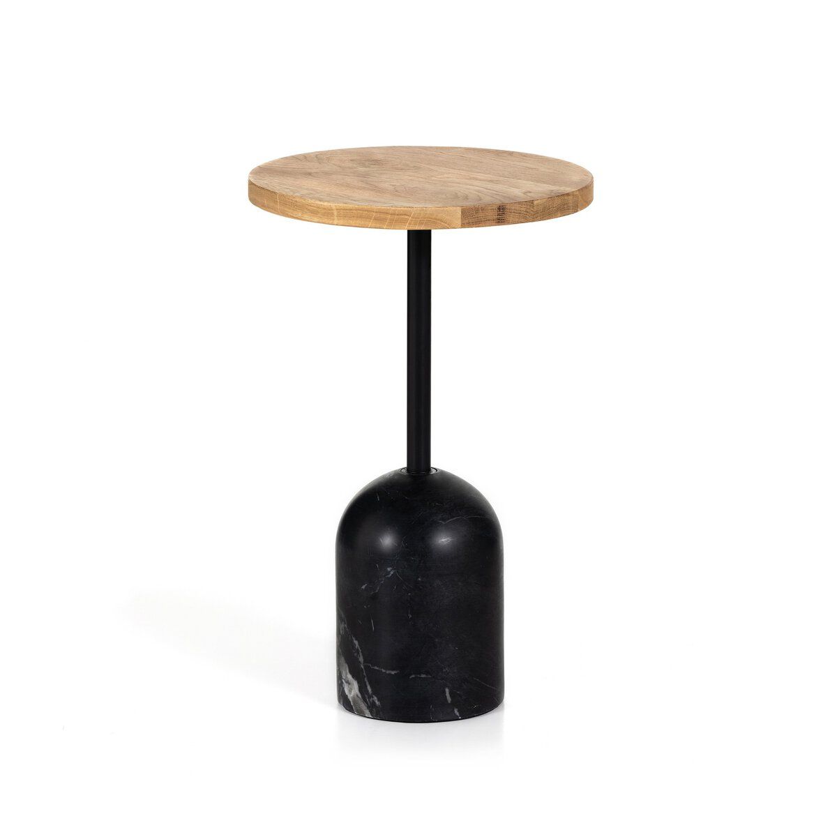 Sena Wood and Marble Side Table thumbnail 4