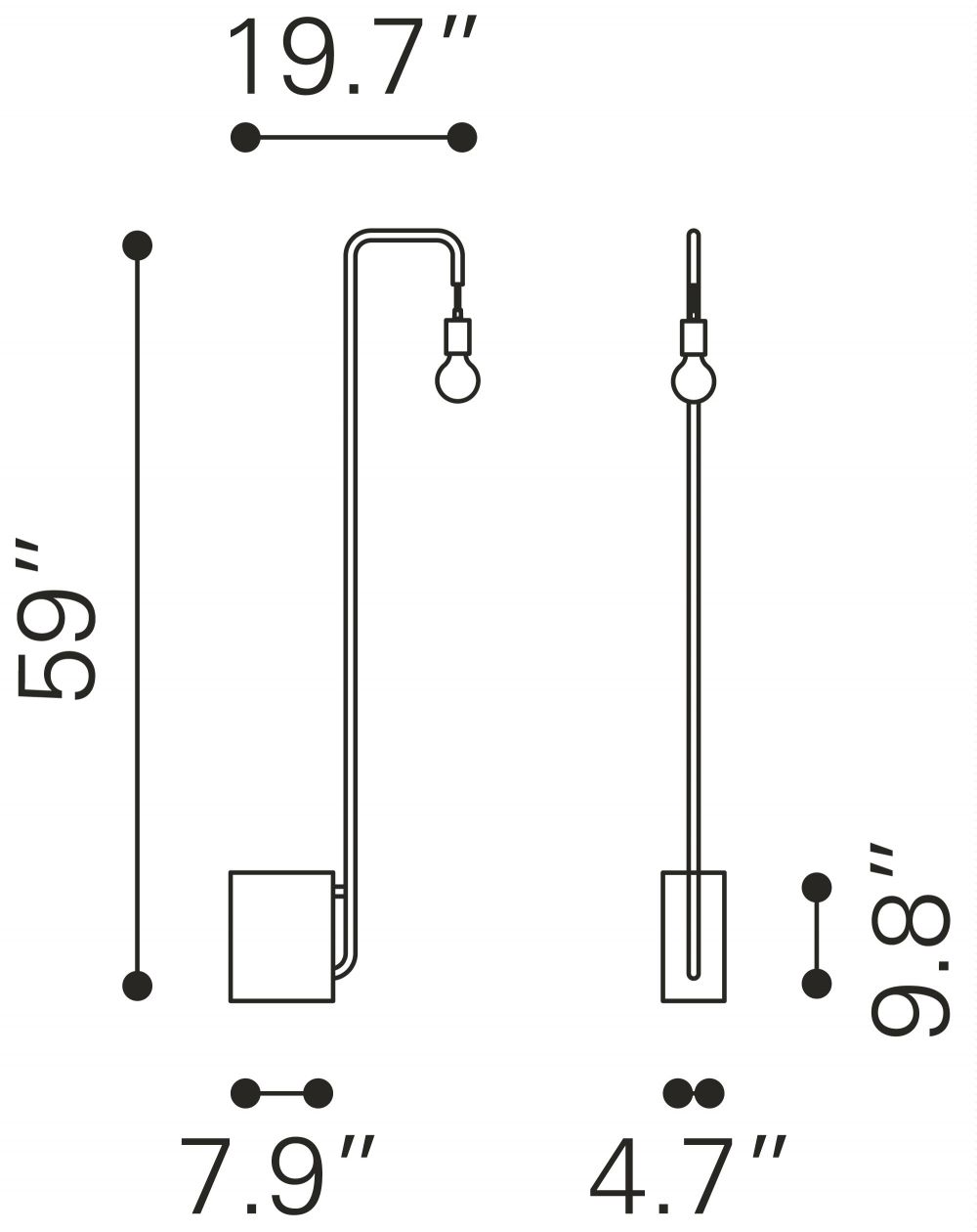 Lancelin Black Floor Lamp thumbnail 4