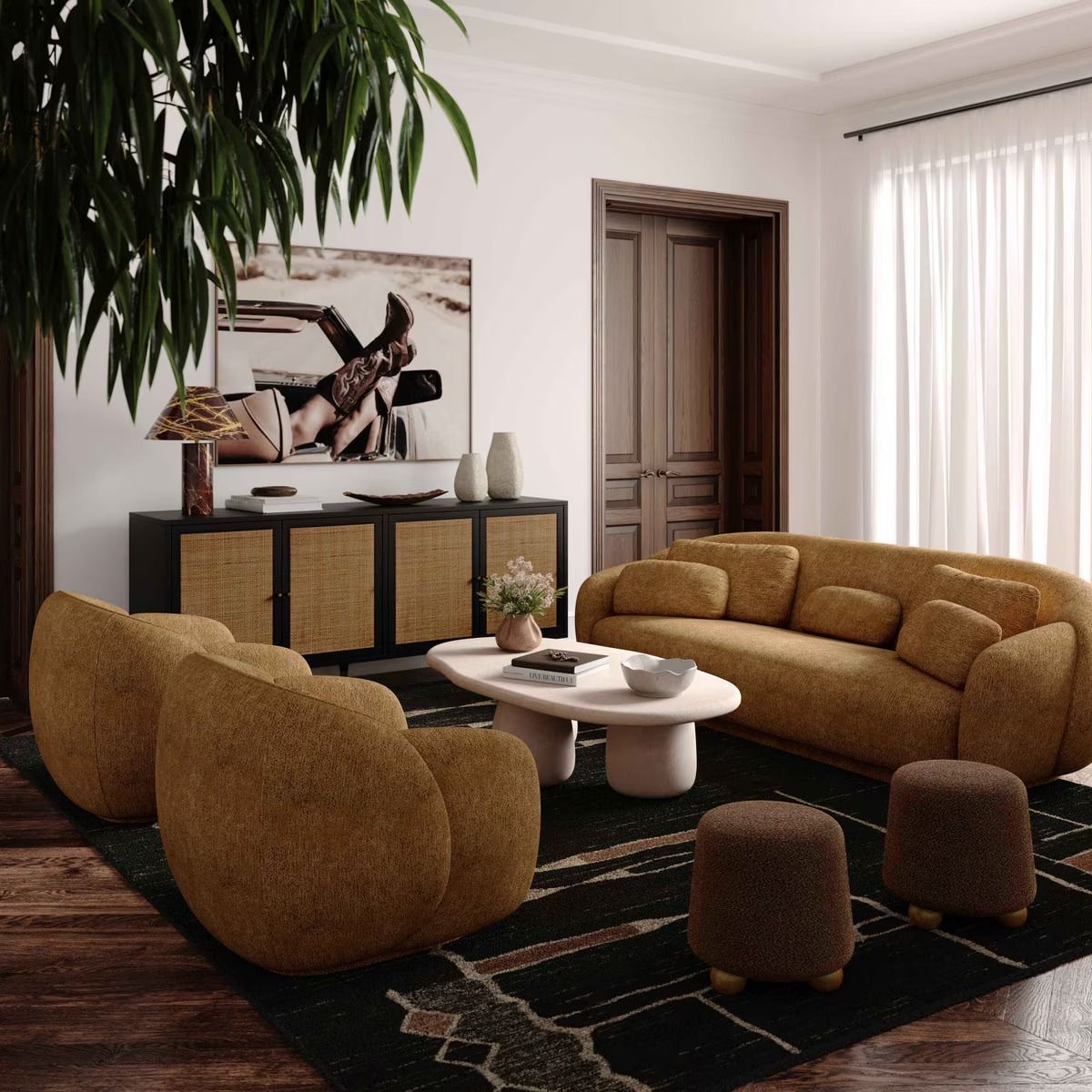 Jaye Boucle Ottoman thumbnail 2