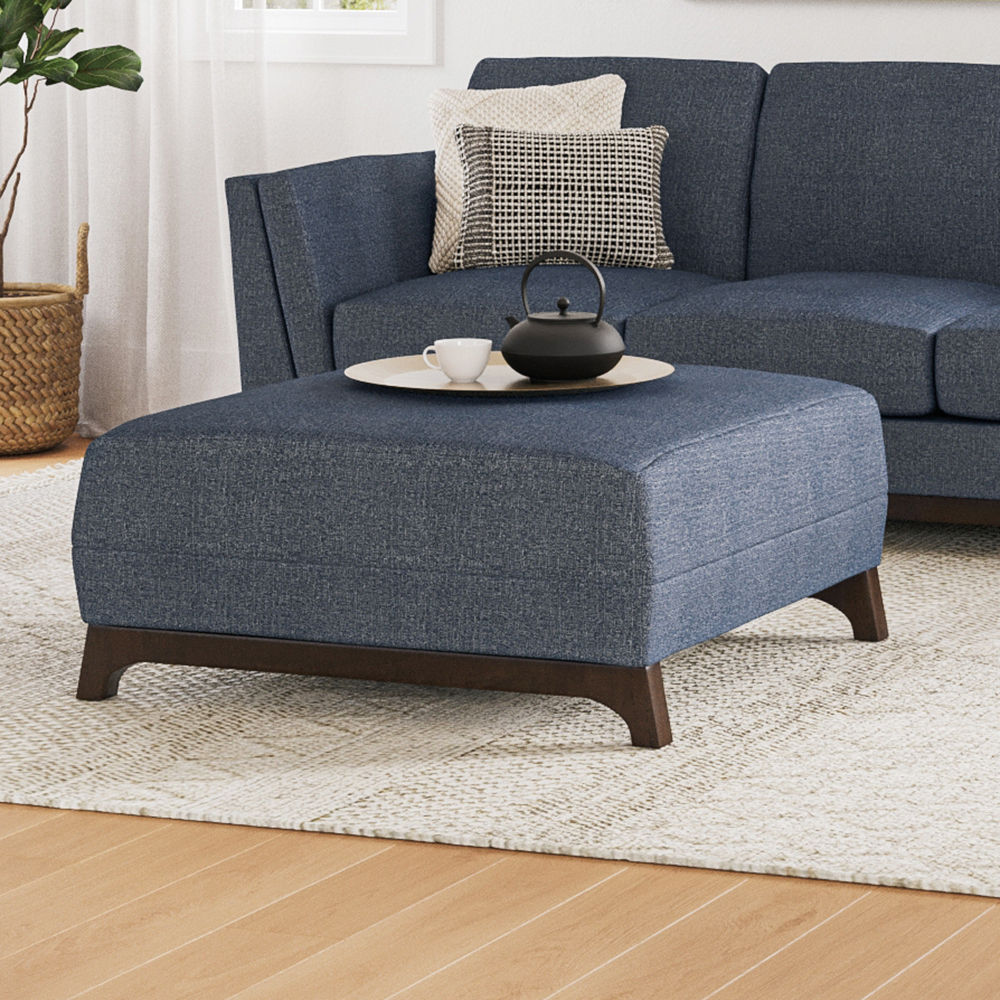 Ceni Denim Blue Ottoman thumbnail 2