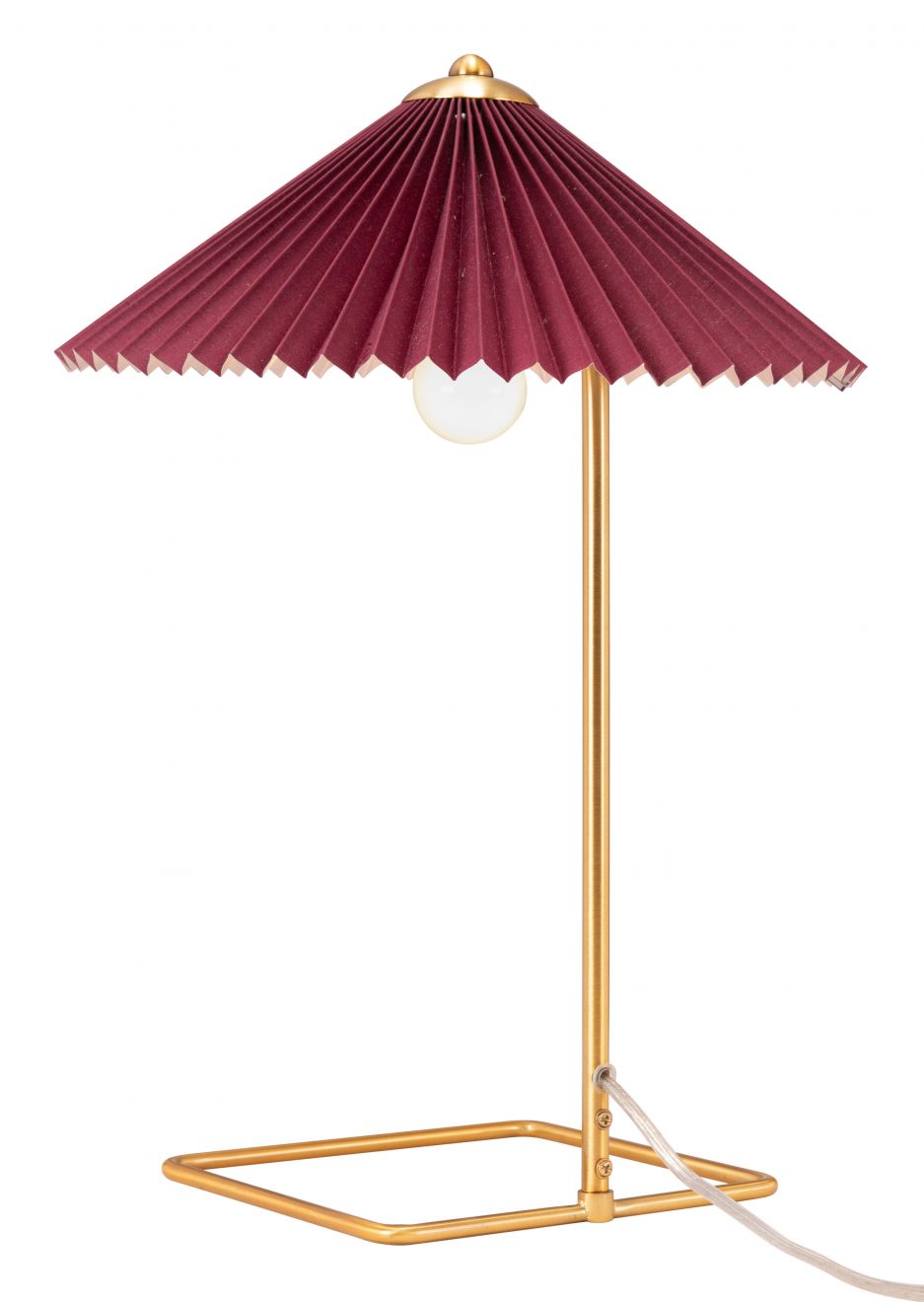 Charise Red and Gold Table Lamp 