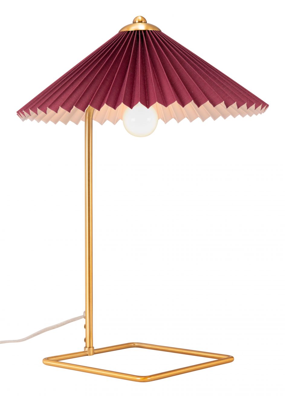Charise Red and Gold Table Lamp  thumbnail 3