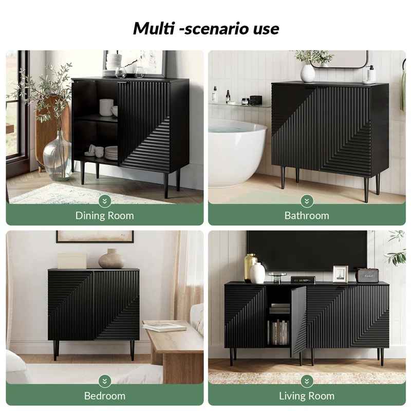 Arkayla Accent Cabinet with Adjustable Shelves thumbnail 3