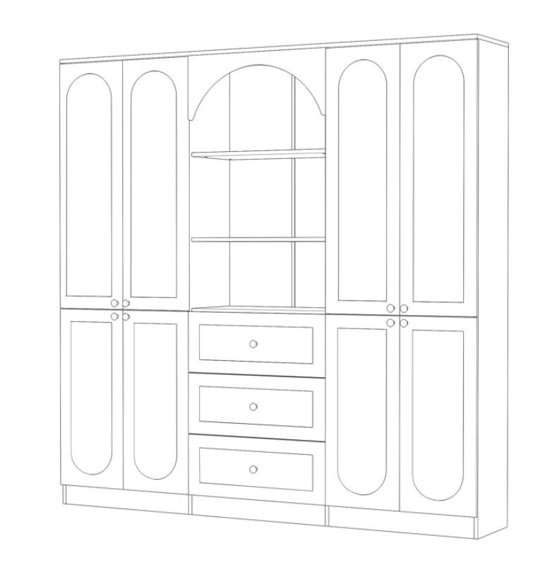 Elegent Wardrobe With Strong Storage And White Finish thumbnail 4