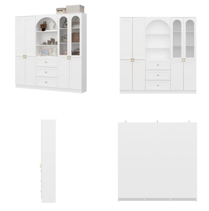 Elegent Wardrobe With Strong Storage And White Finish thumbnail 7