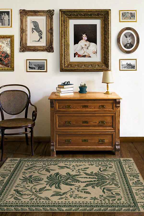 Iris Apfel Simian Forest Green Tufted Rug-9'x12' thumbnail 2