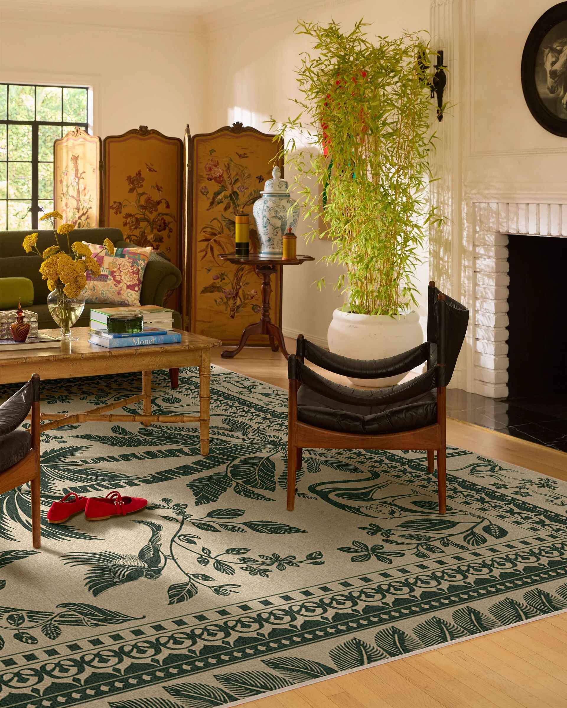 Iris Apfel Simian Forest Green Tufted Rug-9'x12' thumbnail 4