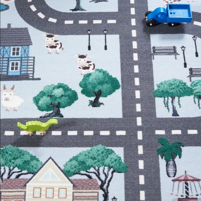 Guarani Blue Dark Gray Rug thumbnail 3