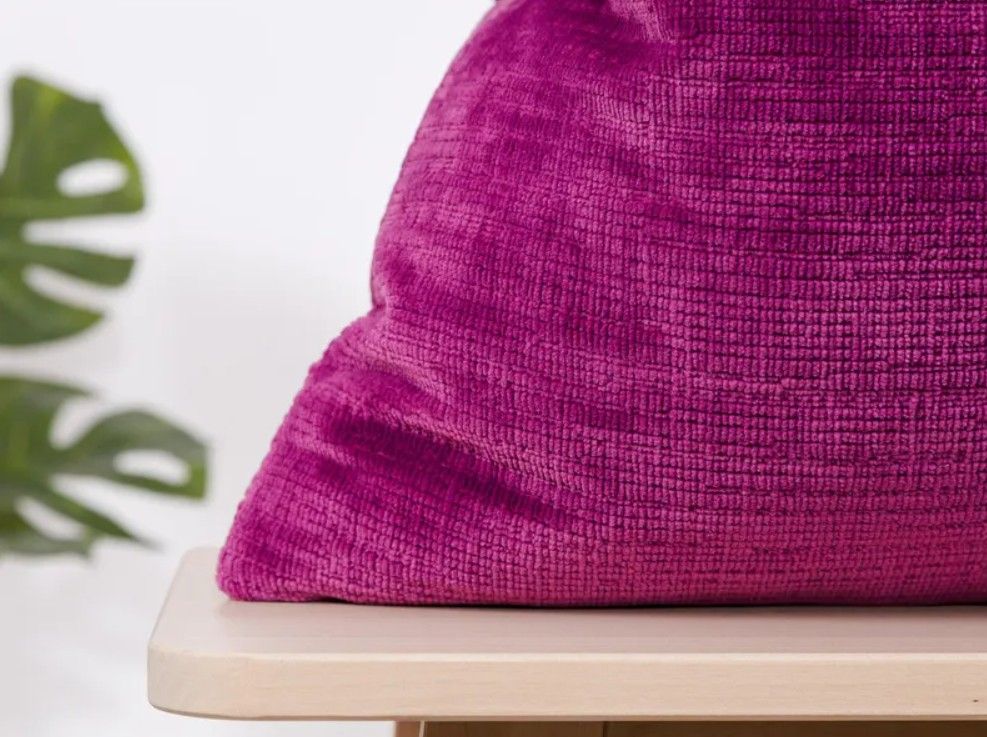 Dark Fuchsia Pillow Cover thumbnail 2