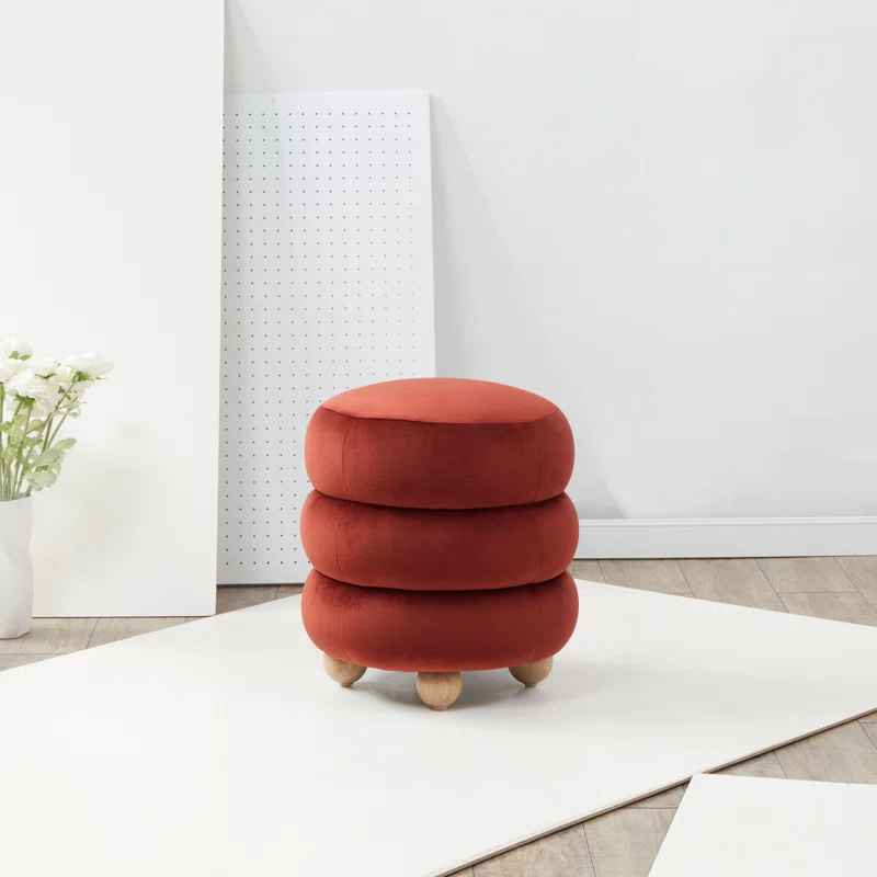 Dalisha Velvet Ottoman thumbnail 2