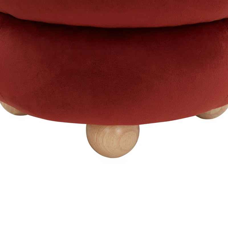 Dalisha Velvet Ottoman thumbnail 3
