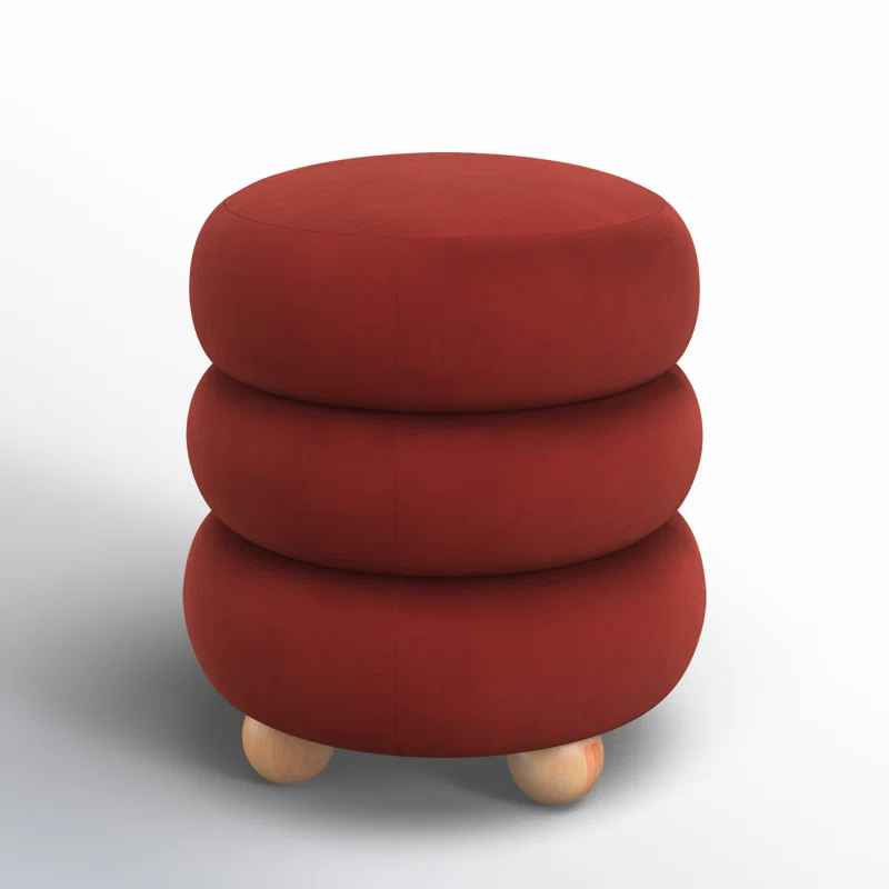 Dalisha Velvet Ottoman thumbnail 4